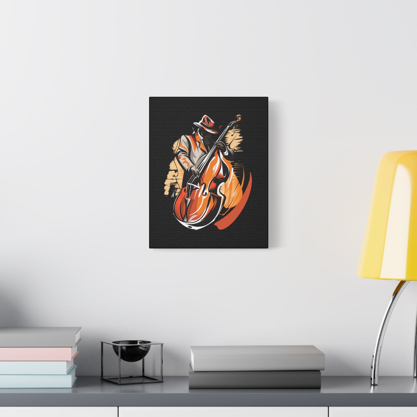 Matte Canvas, Stretched, 1.25" - Bass Player