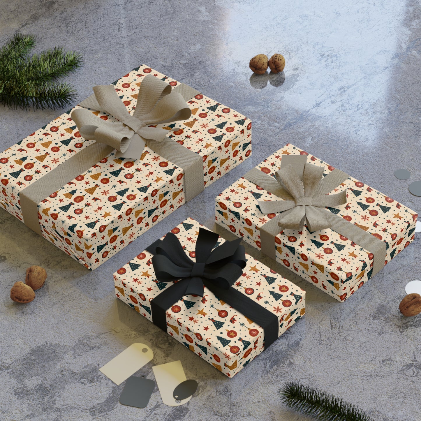 Festive Gift Wrapping Paper Roll, Holiday Gift Wrap, Eco-Friendly Gift Wrap, Christmas Wrapping Paper, Birthday Wrapping Paper, [...]