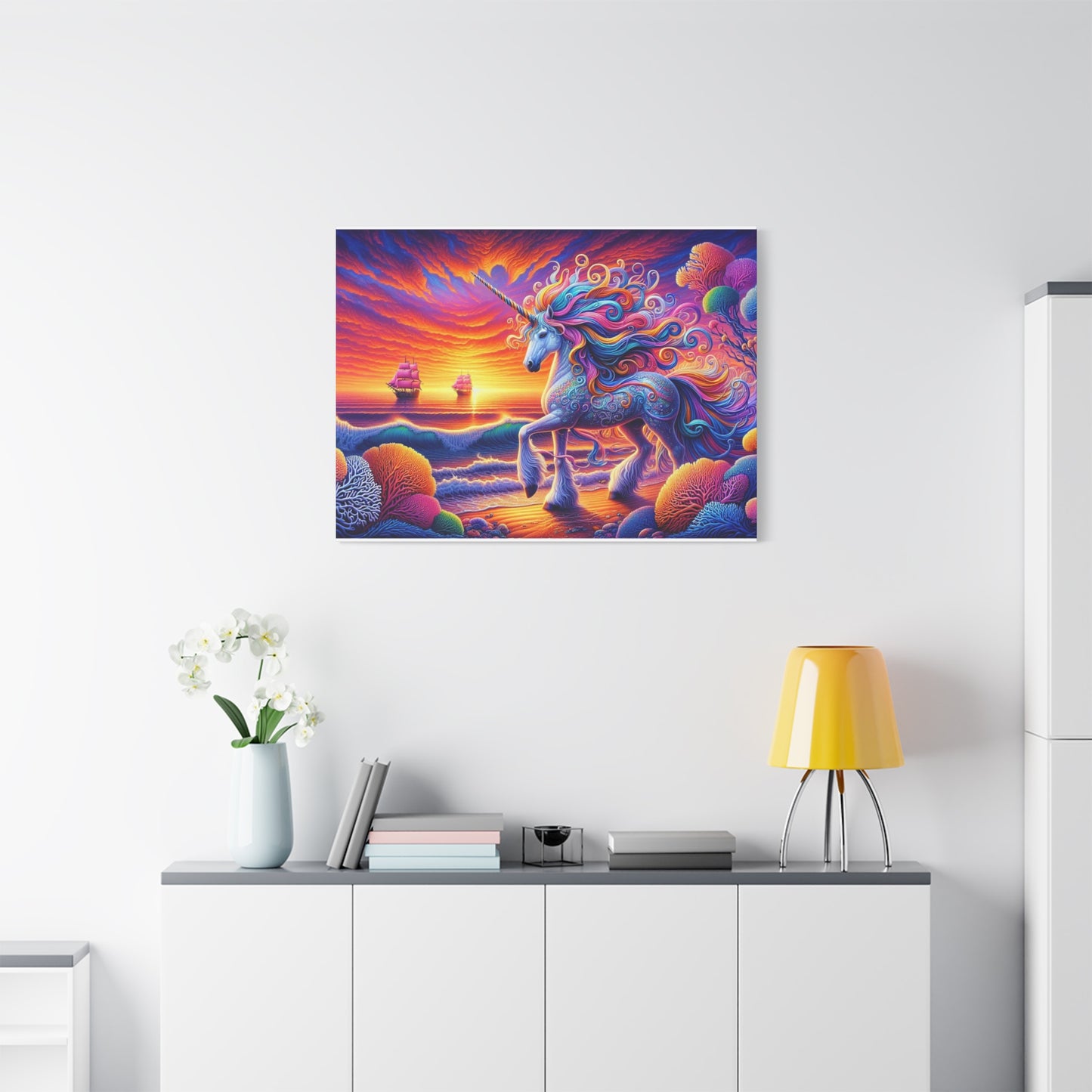 Matte Canvas, Stretched, 1.25"  Unicorn