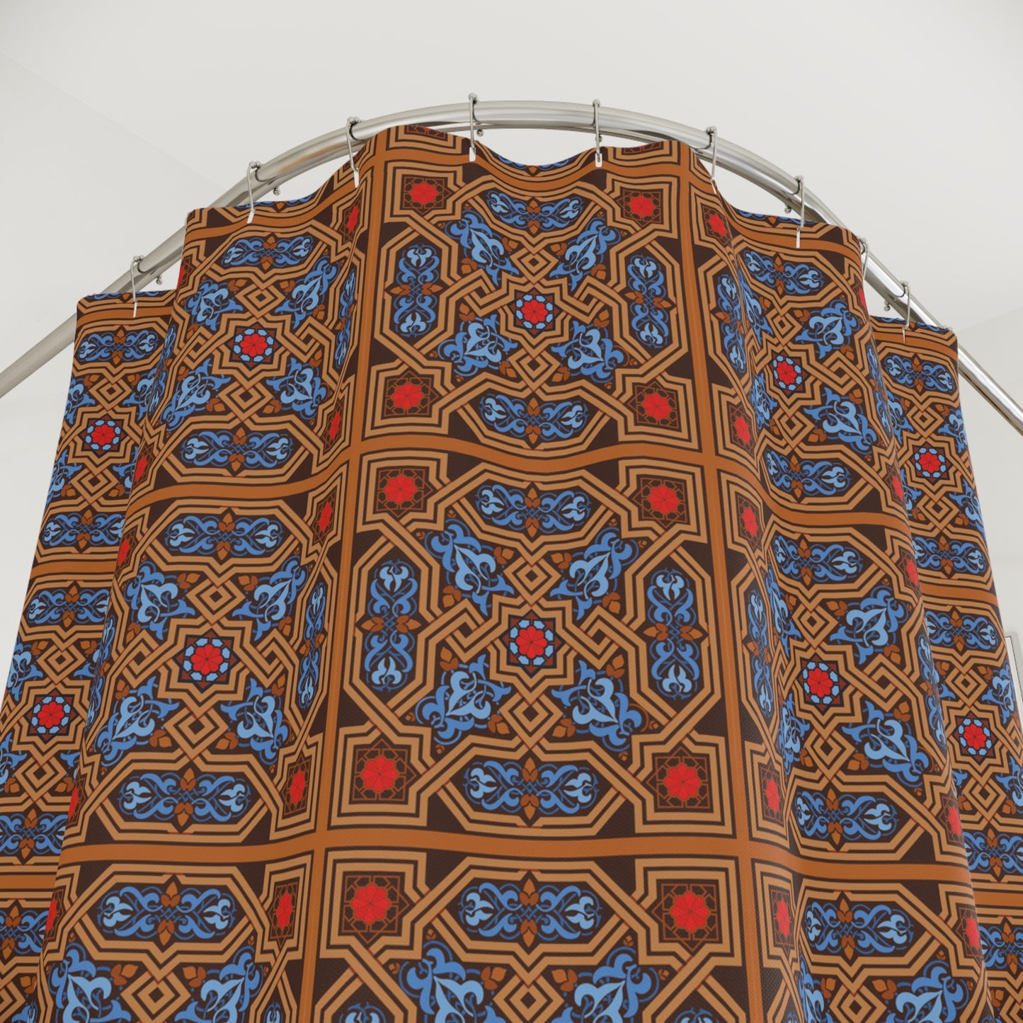 Bohemian Shower Curtain, Artistic Home Decor, Unique Bathroom Accessories, Ethnic Style Homeware, Gift for Housewarming
