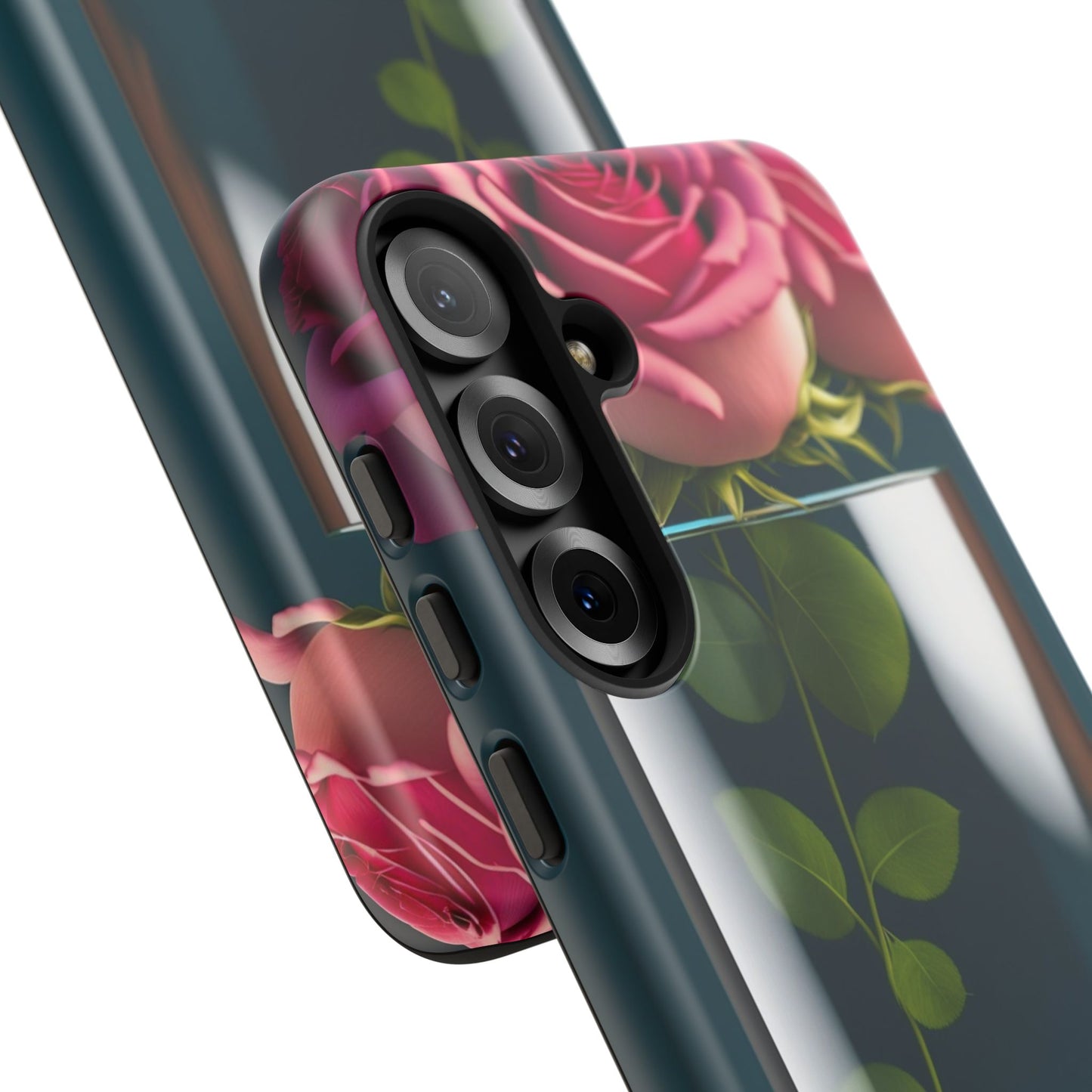 Penguin in a Glass Floral Tough Phone Case — Cute Protective Phone Cover