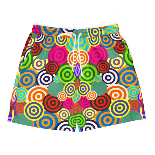 Vibrant Unisex Swim Shorts, Colorful Beachwear for Summer