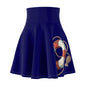 Nautical Women's Skater Skirt, Casual Summer Skirt, Beachwear, Vacation Outfit, Gift for Her, Relaxed Fit Skirt
