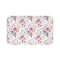 Floral Bath Mat - Cozy Home Decor, Bathroom Accessory, Gift for Her, Flower Pattern Rug, Spring Decor