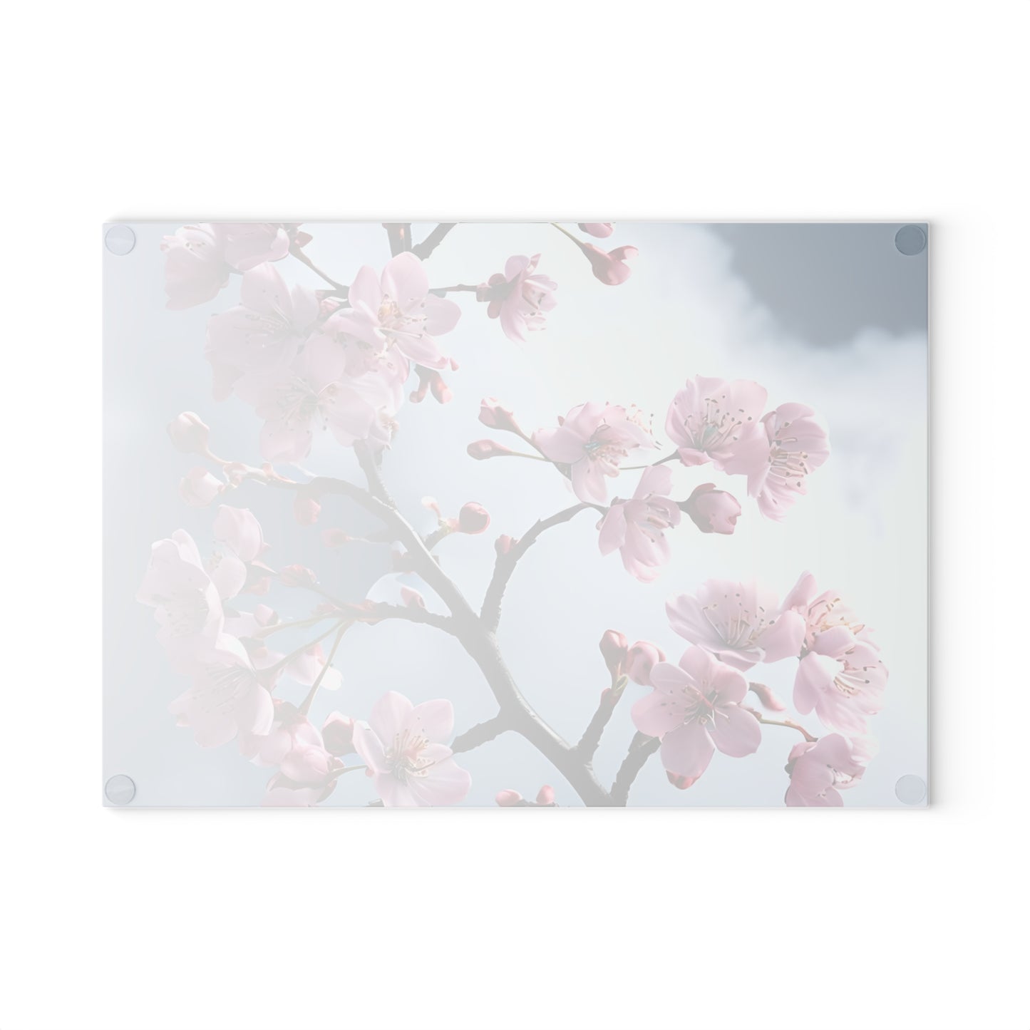 Elegant Floral Glass Cutting Board