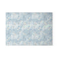 Glass Cutting Board — Soft Blue Watercolor Floral Pattern
