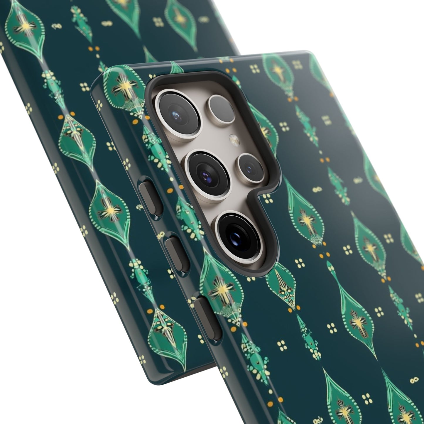 Emerald Boho Teardrop Phone Case