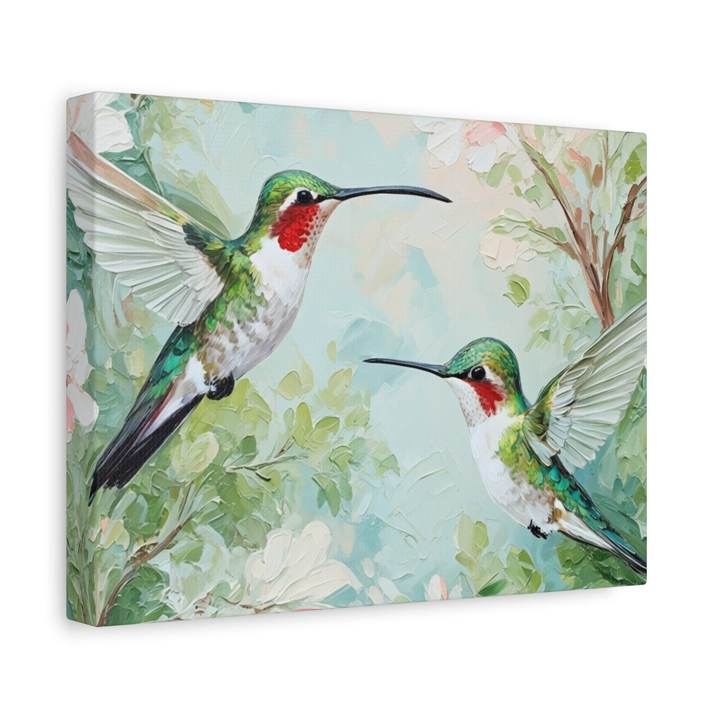 Hummingbird Canvas Wall Art — Stretched Matte Nature Print