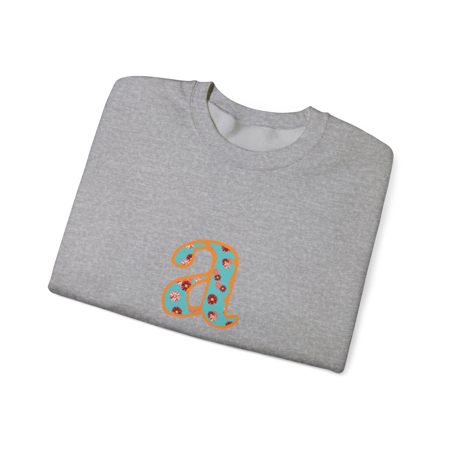 Personalized Initial Sweatshirt, Cozy Unisex Crewneck, Custom Gift for Her, Monogrammed Apparel, Perfect for Birthdays and Holidays