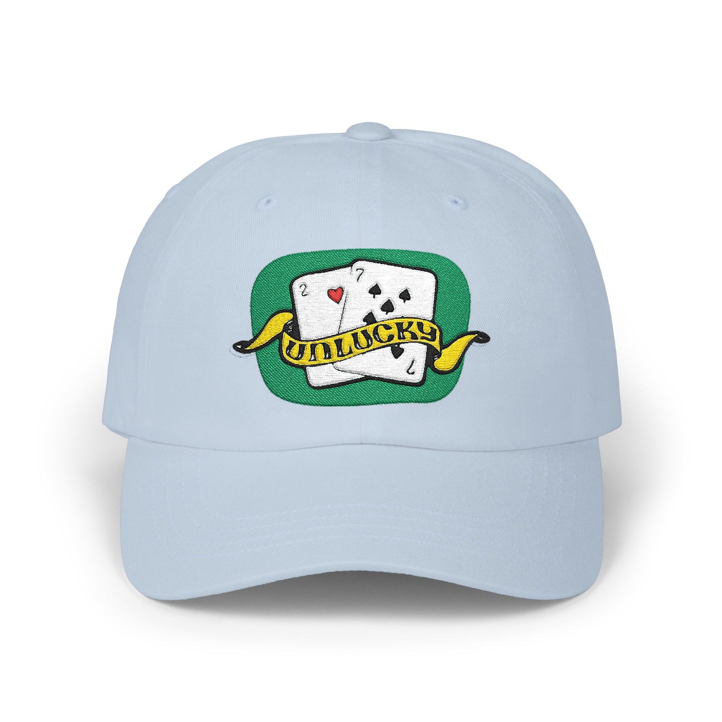 Dad Cap — 'UnLucky' Playing Cards Embroidered Baseball Hat