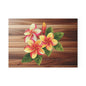 Tropical Floral Glass Cutting Board