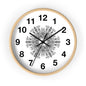 Mandala Wall Clock — Black & White Floral Boho Home Décor