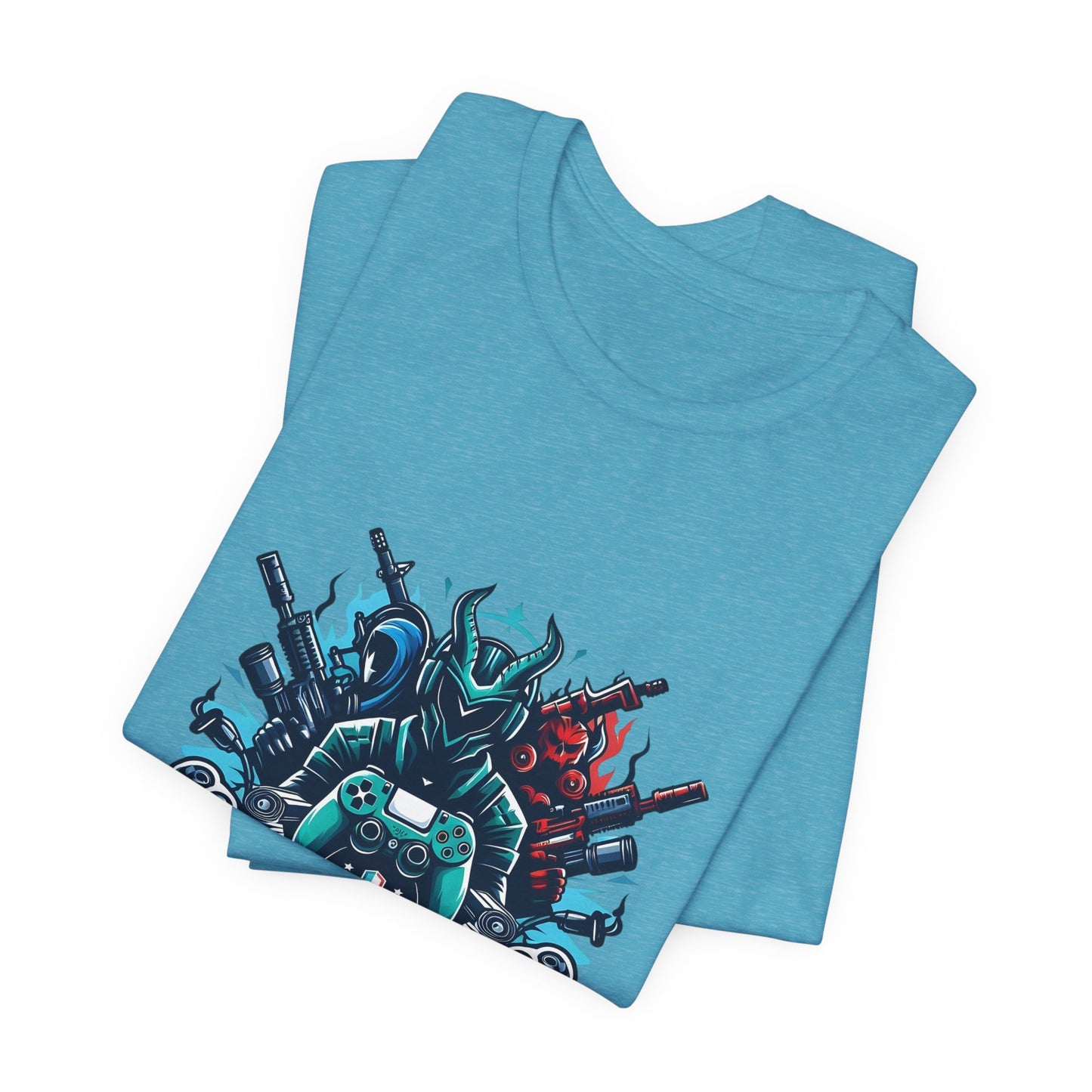Gaming Controller Emblem Tee — Esports Gamer Graphic T-Shirt