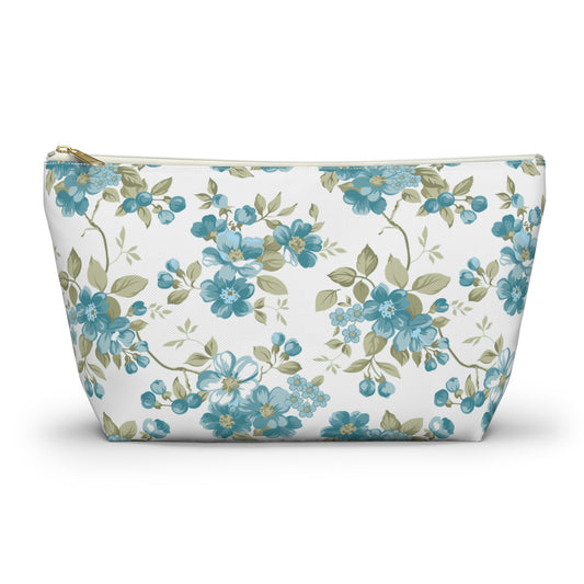 Floral Accessory Pouch, Makeup Bag, Organizing Pouch, Gift for Her, Travel Companion