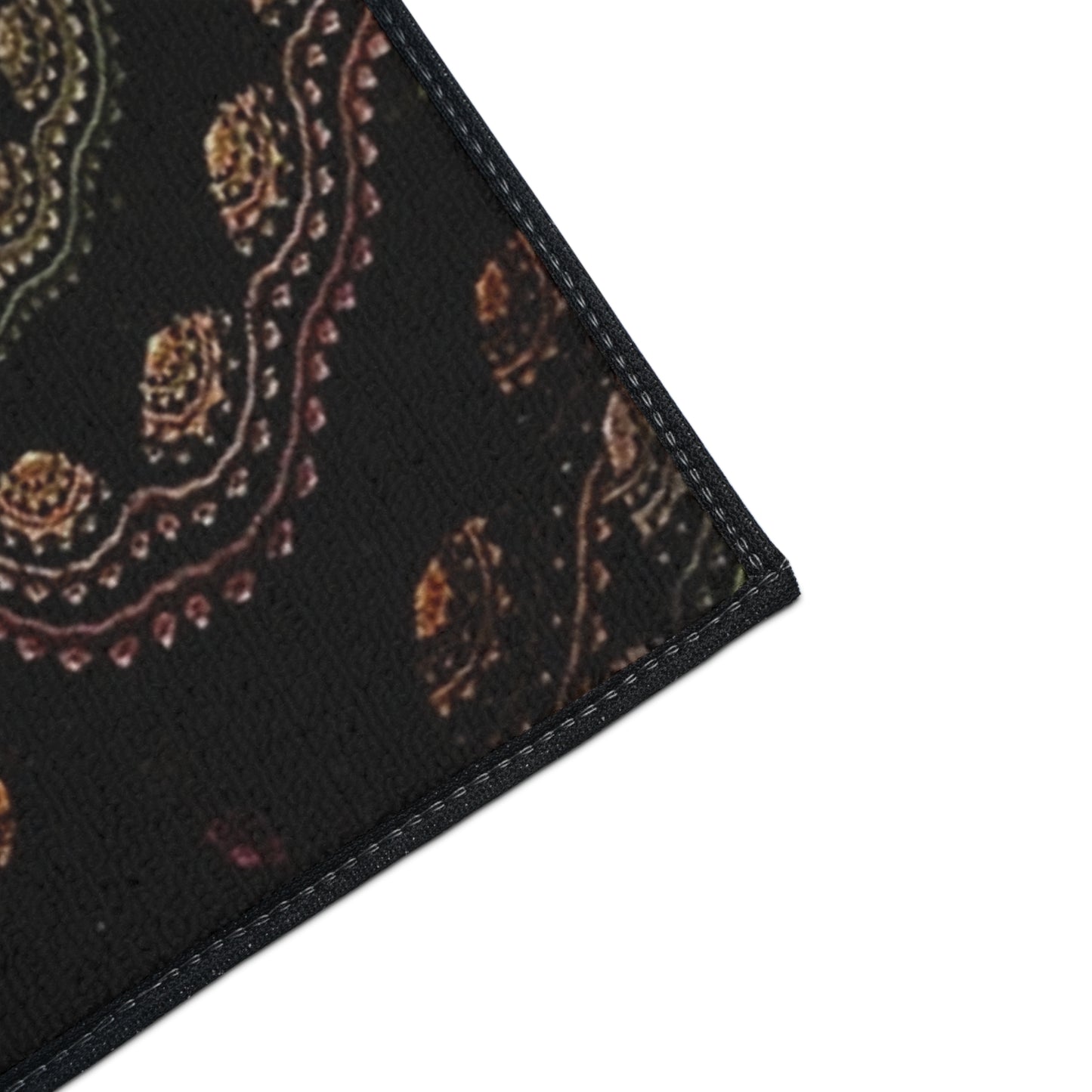 Welcome Heavy Duty Floor Mat — Boho Kaleidoscope Entrance Rug for Home & Office