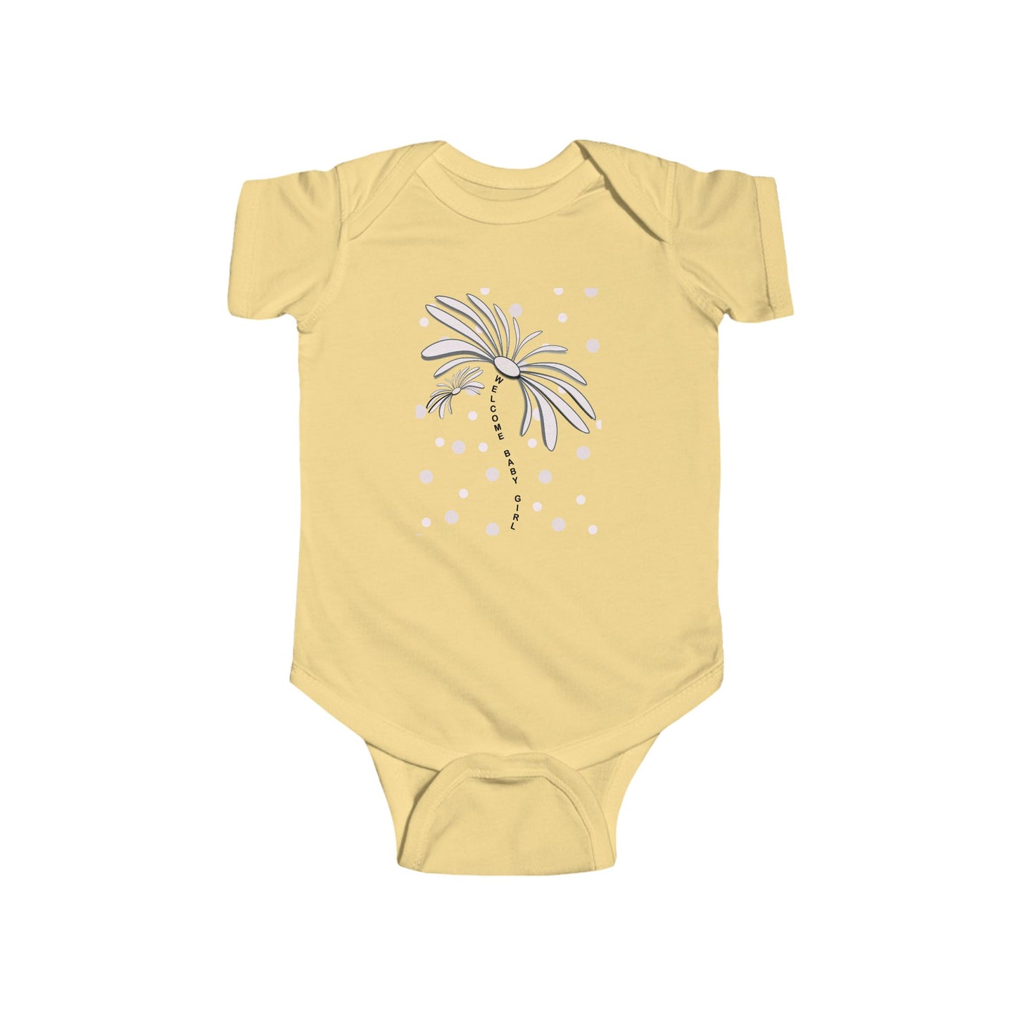 Cute Flower Baby Bodysuit, Infant Gift, Newborn Outfit, Spring Fashion, Floral Baby Clothes