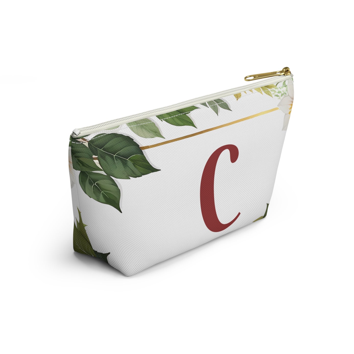 Copy of Personalized Floral Accessory Pouch, Makeup Bag, Gift for Her, Initial Pouch, Travel Organizer, Custom Cosmetic Bag