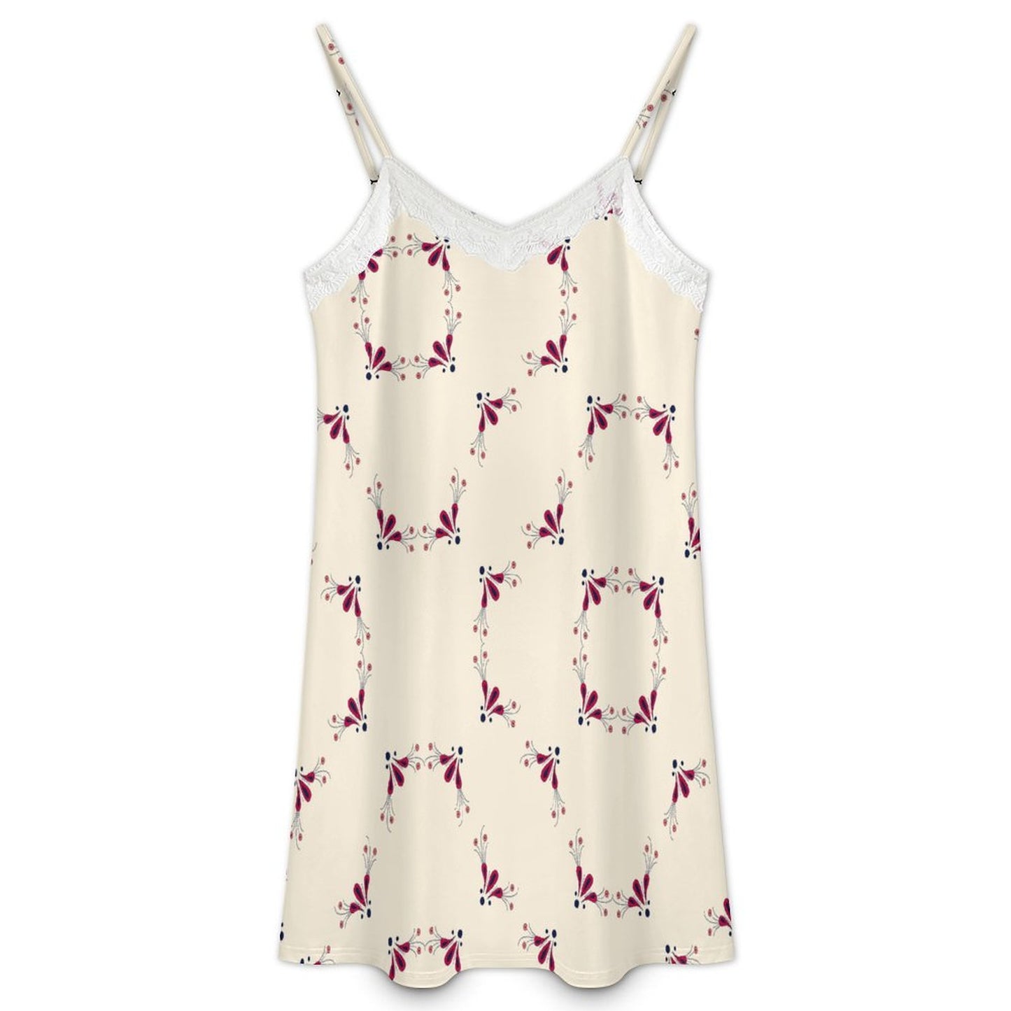 Beautiiful Lace-Trimmed Camisole Nightgown