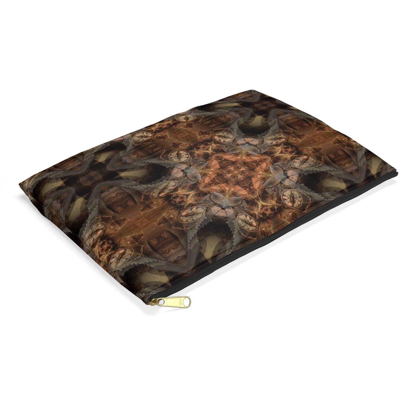 Bohemian Brown Kaleidoscope Accessory Pouch