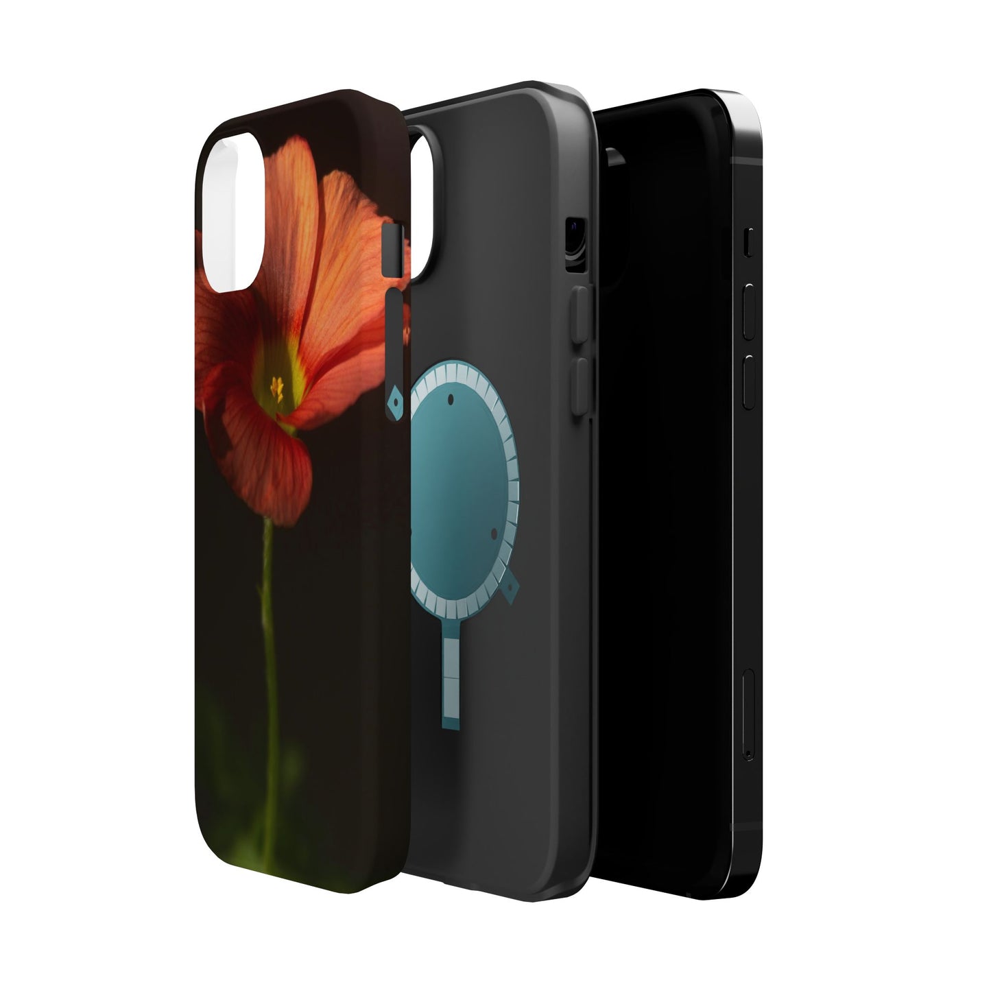 Poppy Bloom Magnetic Impact Phone Case — Slim Protective Floral Design