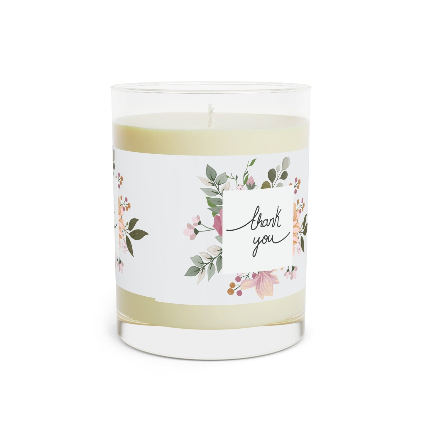Thank You Floral Scented Candle — 11oz Glass