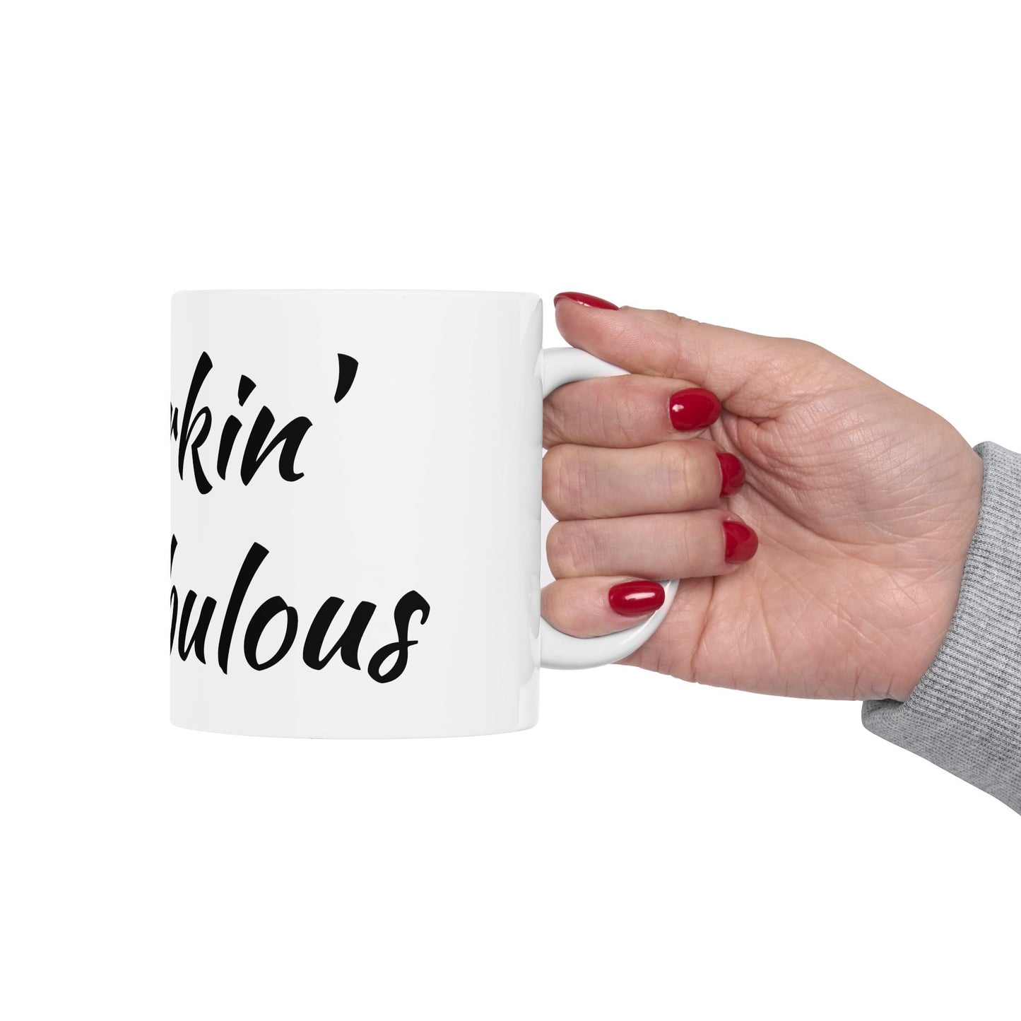 Furking Fabulous Ceramic Mug — Funny Cat Lover Coffee Cup (11oz/15oz)