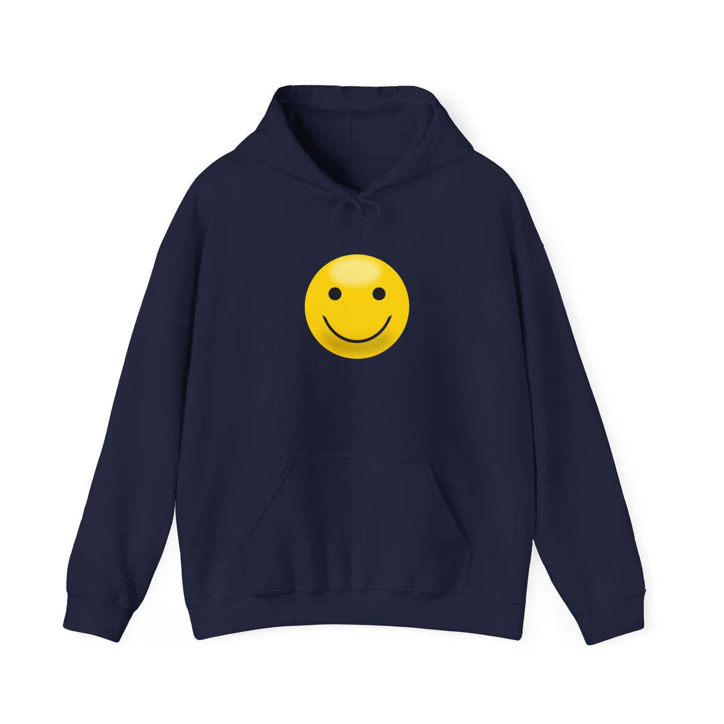 Smiley Face Hooded Sweatshirt, Unisex Cozy Hoodie