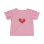 Infant Tee with Watercolor Heart – Baby Valentine Shirt