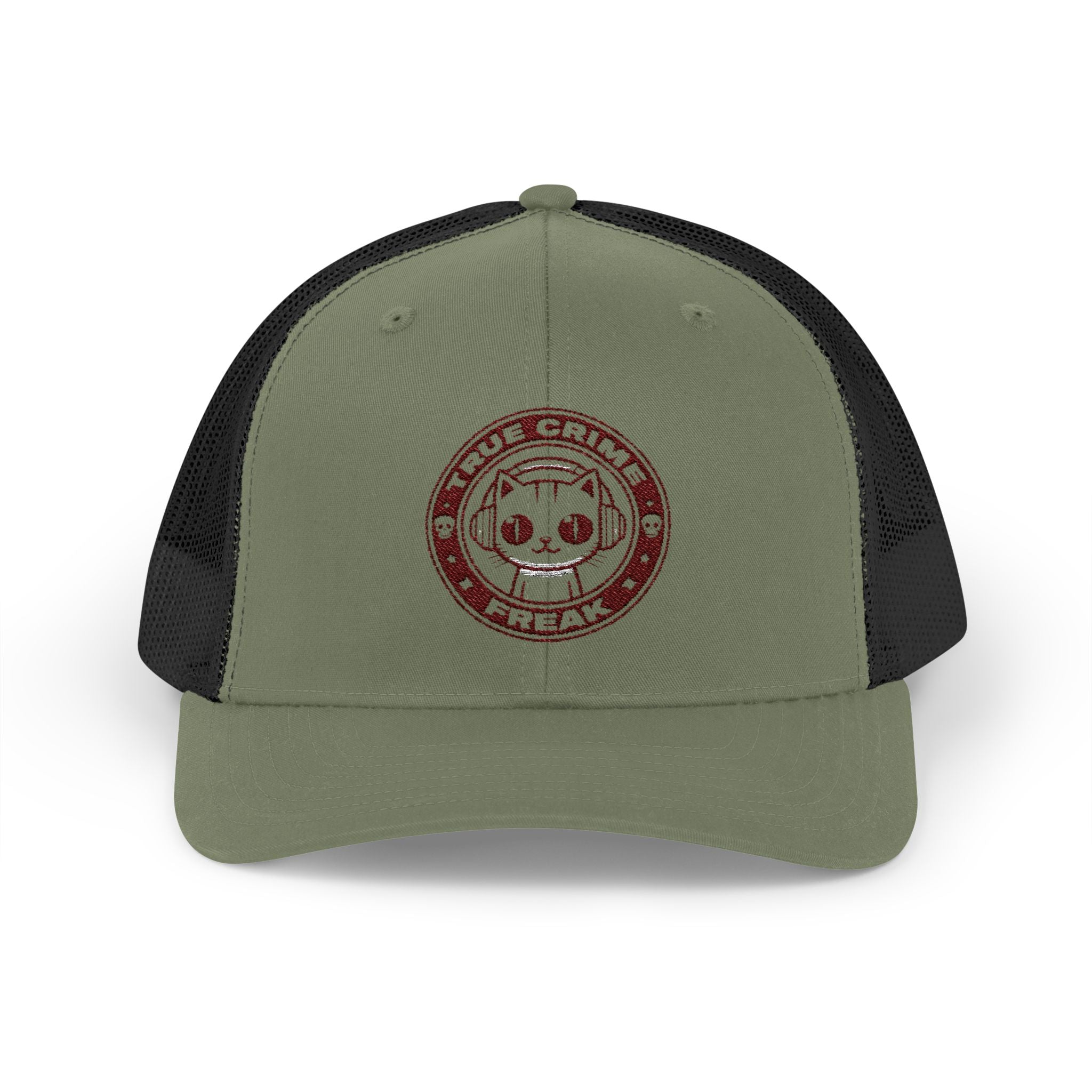 Trucker Cap — Cute Cat Circle Patch Snapback