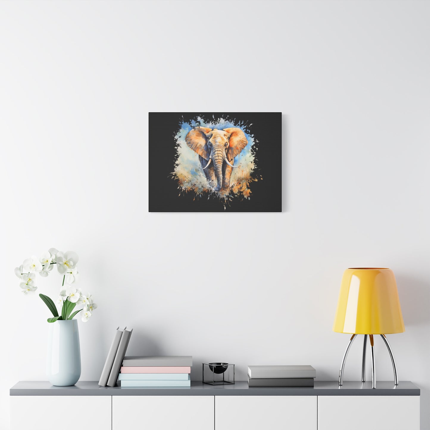 Matte Canvas, Stretched, 1.25" - Elephant