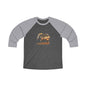 Elephant Sunset Unisex Raglan Tee, Casual Nature Top, Gift for Wildlife