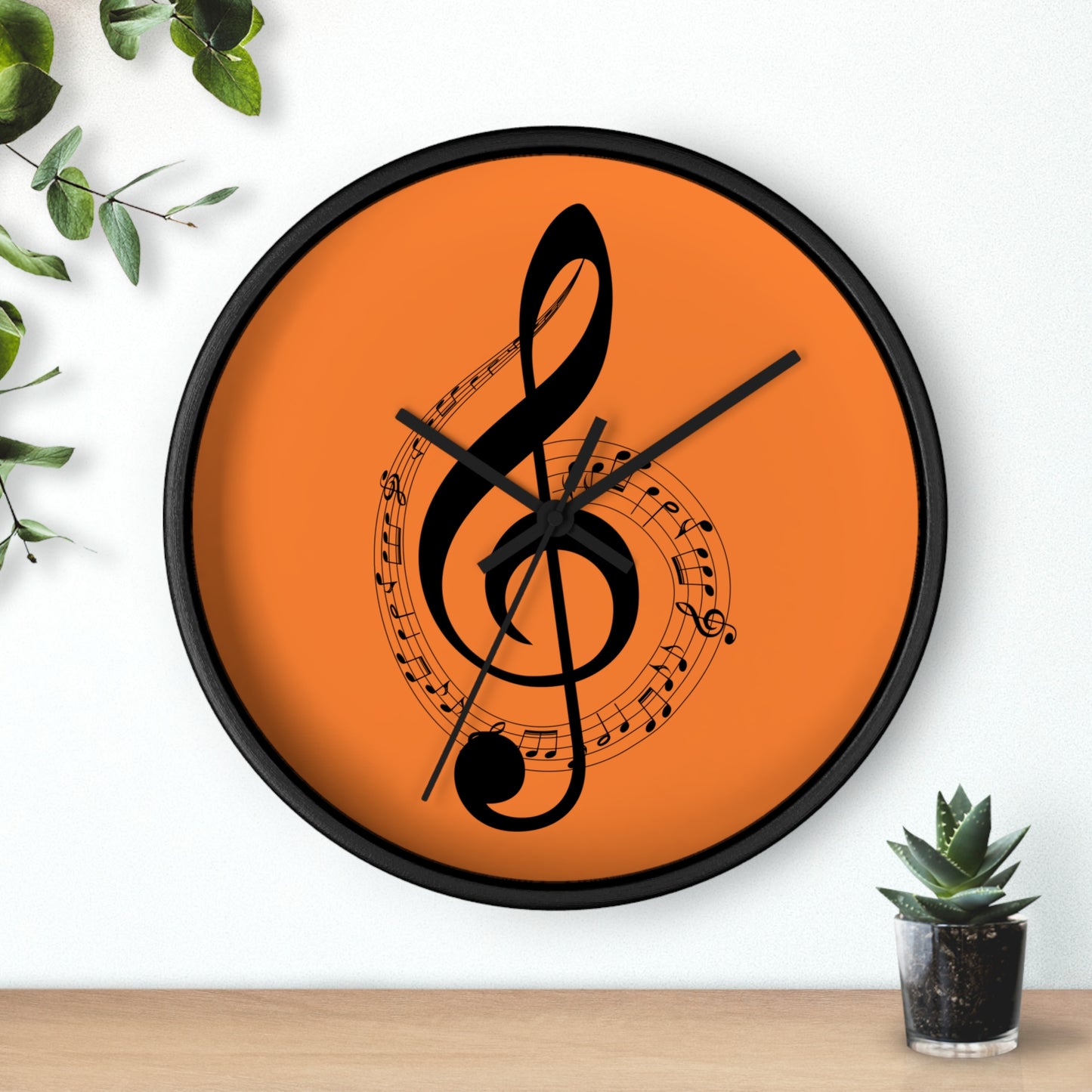 Musical Notes Wall Clock, Perfect Gift for Musicians