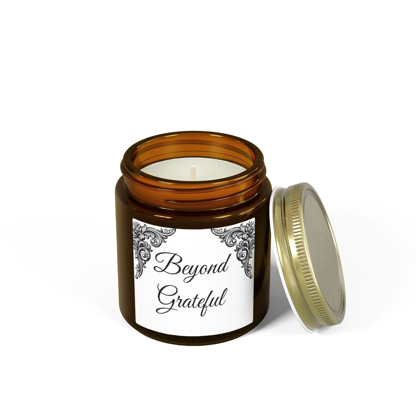 Scented Candle — "Beyond Grateful" Coconut Apricot Wax (4oz & 9oz)