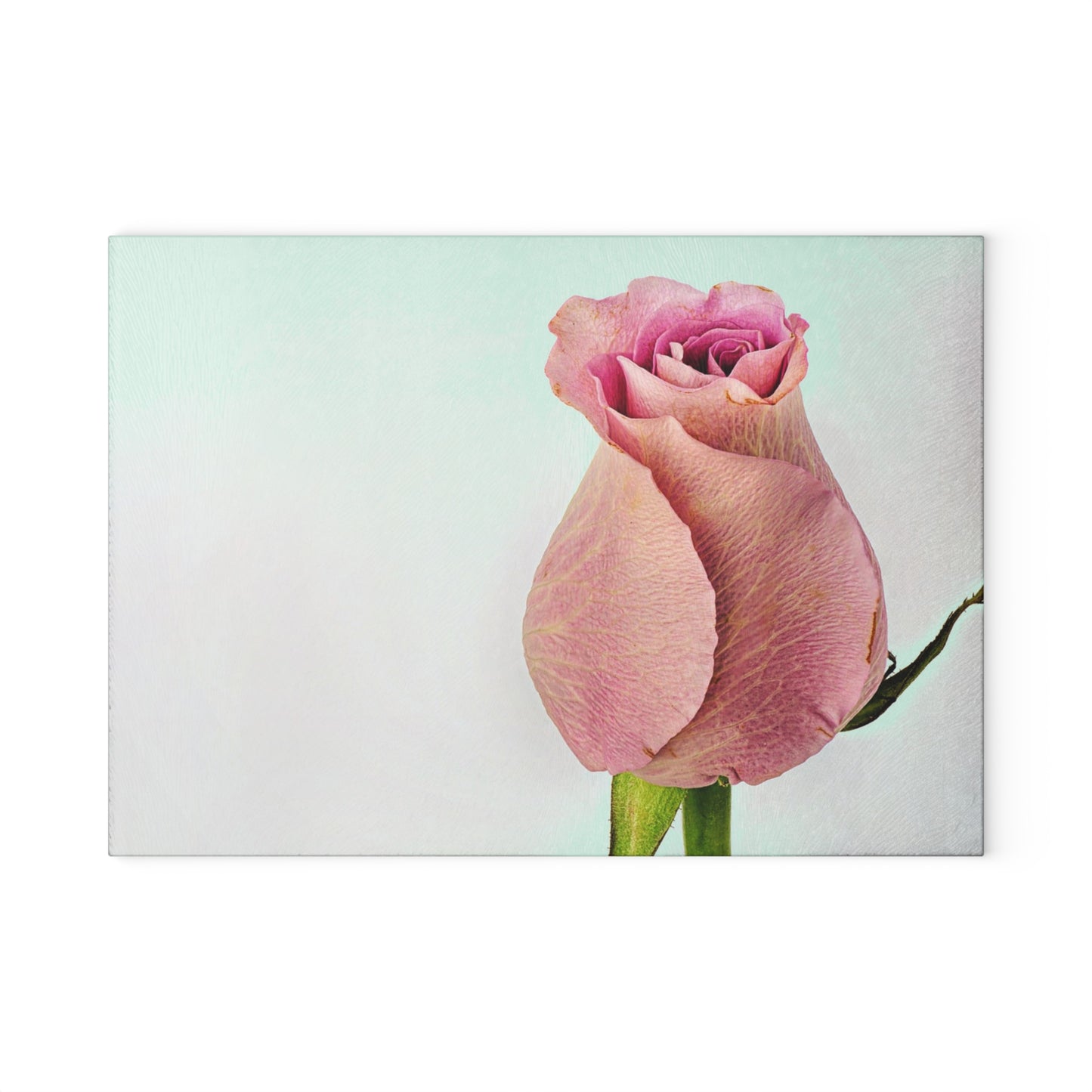 Elegant Floral Glass Cutting Board, Kitchen Decor, Unique Gift, Wedding Registry, Rose Design, Housewarming, Cooking