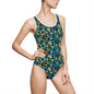 Vibrant Women's Classic One-Piece Swimsuit, Beachwear, Pool Party, Vacation Essentials, Summer Fashion, Unique Swimwear