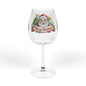 Christmas Santa Wine Glass — 12oz Merry Christmas Holiday Stemmed Glass