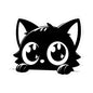 Cute Cat Kiss-Cut Stickers | Black Cat Laptop Decals, Cute Aesthetic Stickers, Gift for Cat Lovers, Cute Animal Stickers