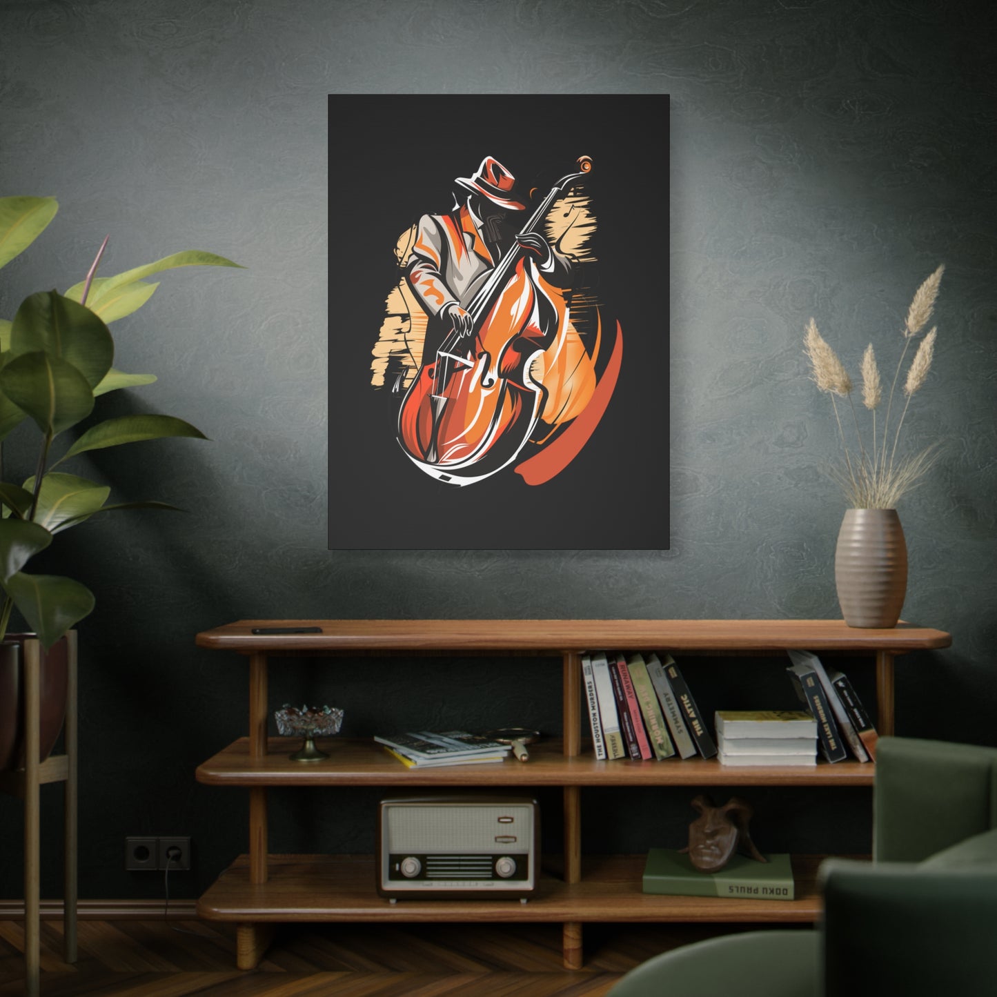 Matte Canvas, Stretched, 1.25" - Bass Player