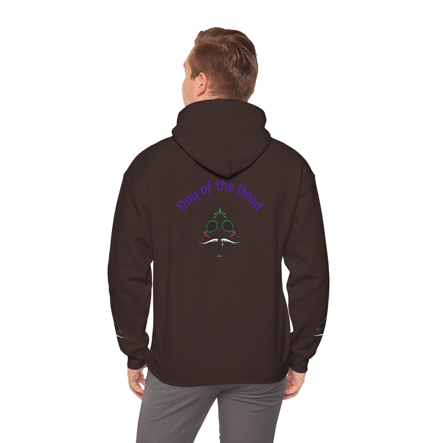 Day of the Dead Hoodie | Unisex Heavy Blend Sweatshirt, Skull Art, Mexican Holiday Apparel, Halloween Costume, Festival Gear