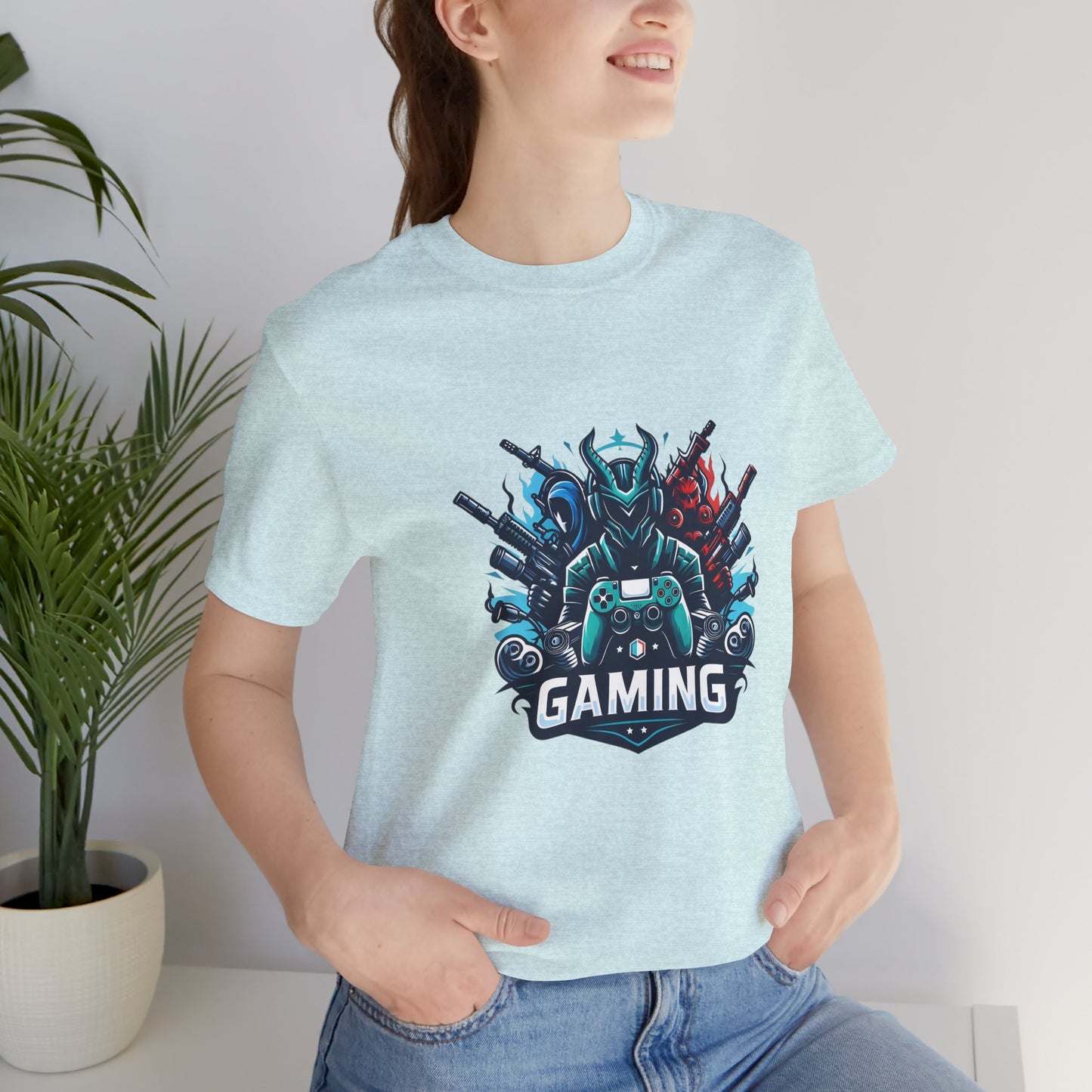 Gaming Controller Emblem Tee — Esports Gamer Graphic T-Shirt