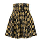 Chic Patterned Skater Skirt for Trendy Women