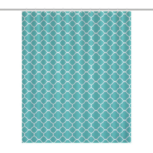 Flower Shower Curtain - Teal
