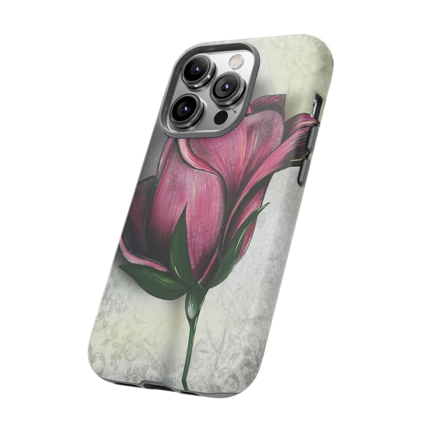 Rose Phone Case – Tough Cases, Floral Phone Cover, Gift for Her, Minimalist Design, Nature Lover's Accessory, Birthday Gift Idea