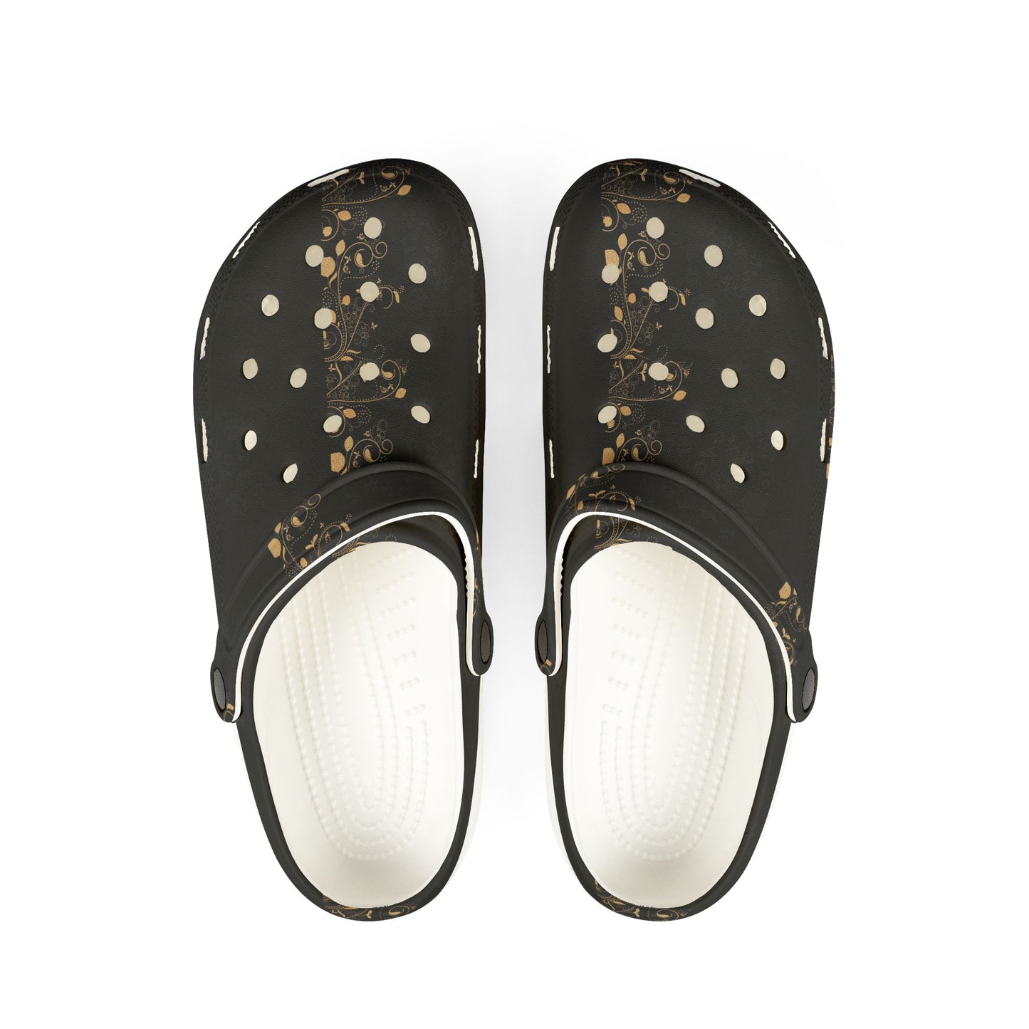 Black Speckle EVA Foam Clogs — Lightweight Slip-On Garden & Casual Shoes