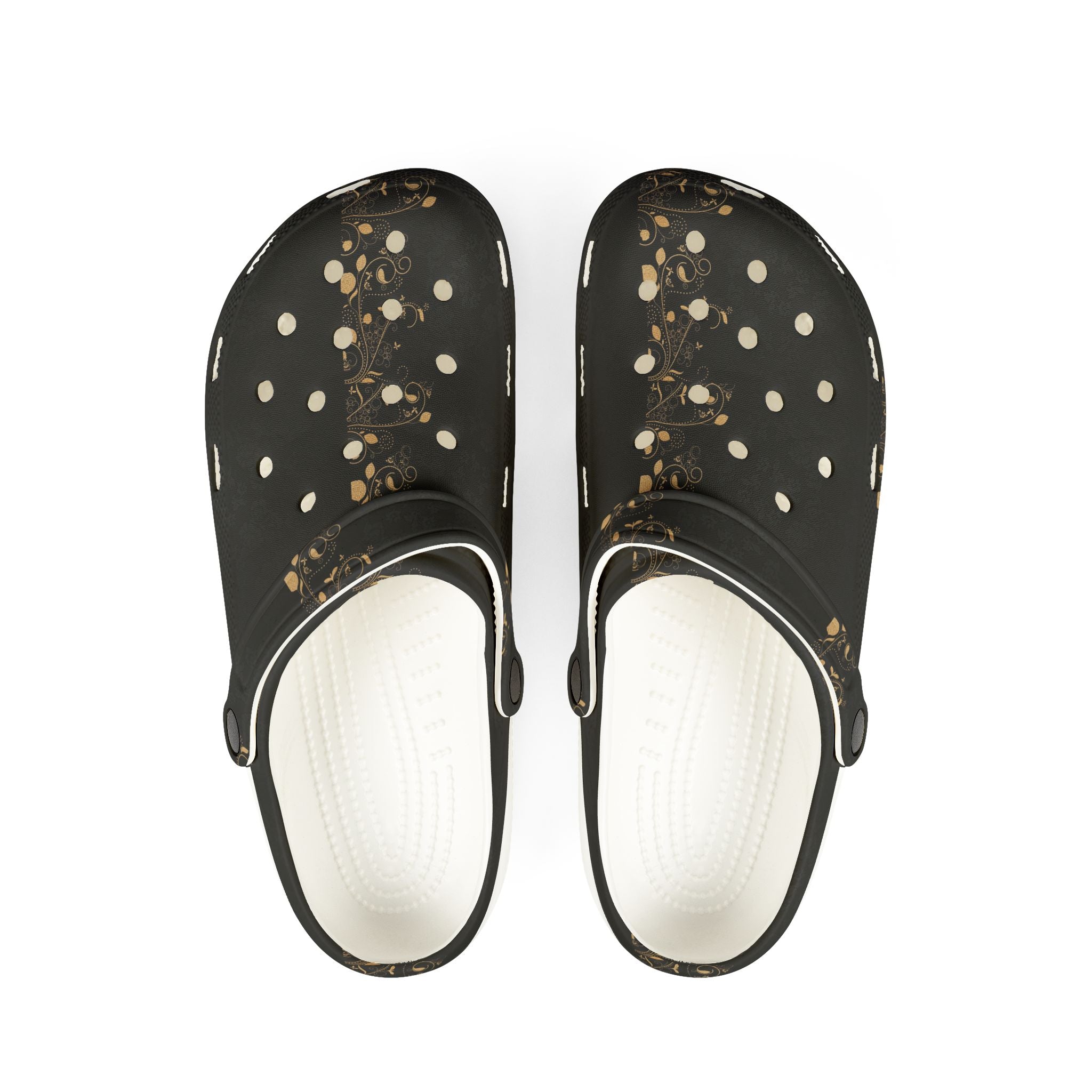 Black Speckle EVA Foam Clogs — Lightweight Slip-On Garden & Casual Shoes