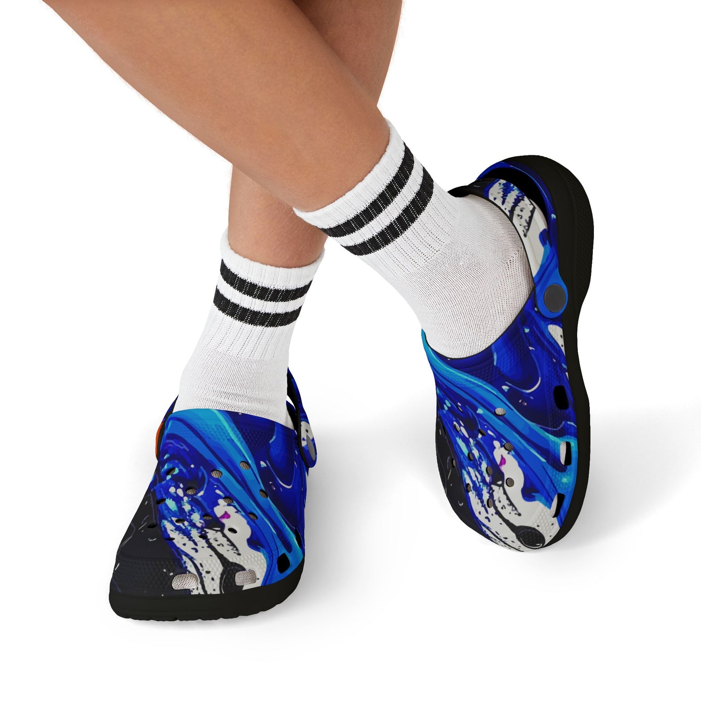 Kids Foam Clogs — Blue Splash