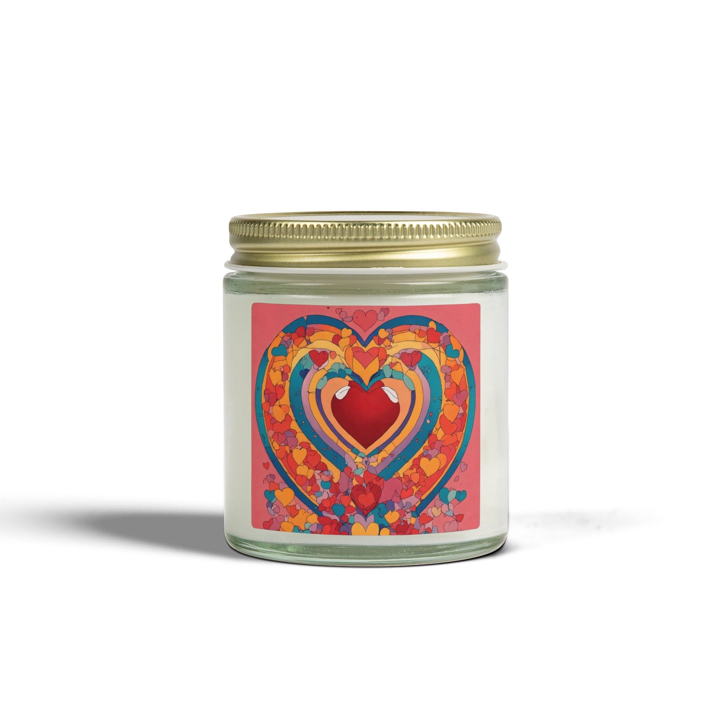 Heart Art Scented Candle – Coconut Apricot Wax (4oz & 9oz)