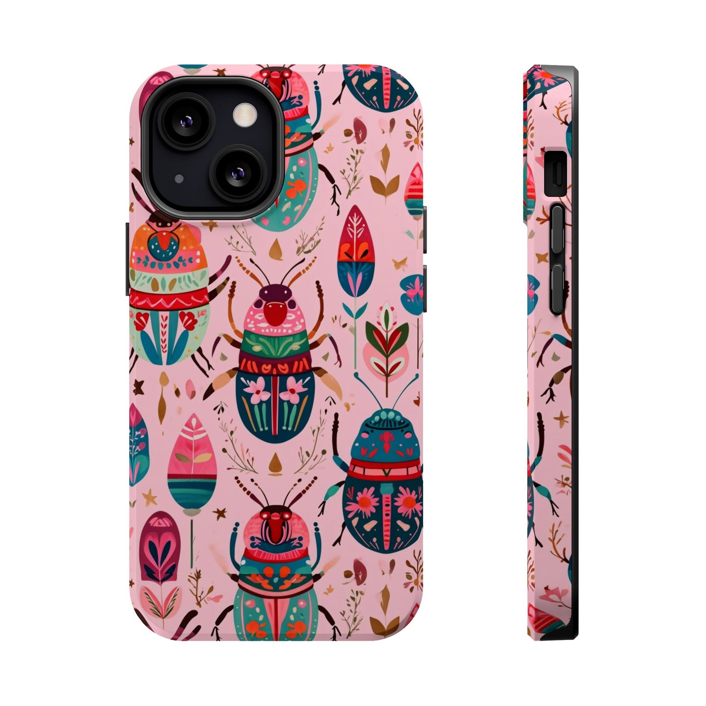 Phone Case — Colorful Boho Beetle Magnetic Impact-Resistant Cover