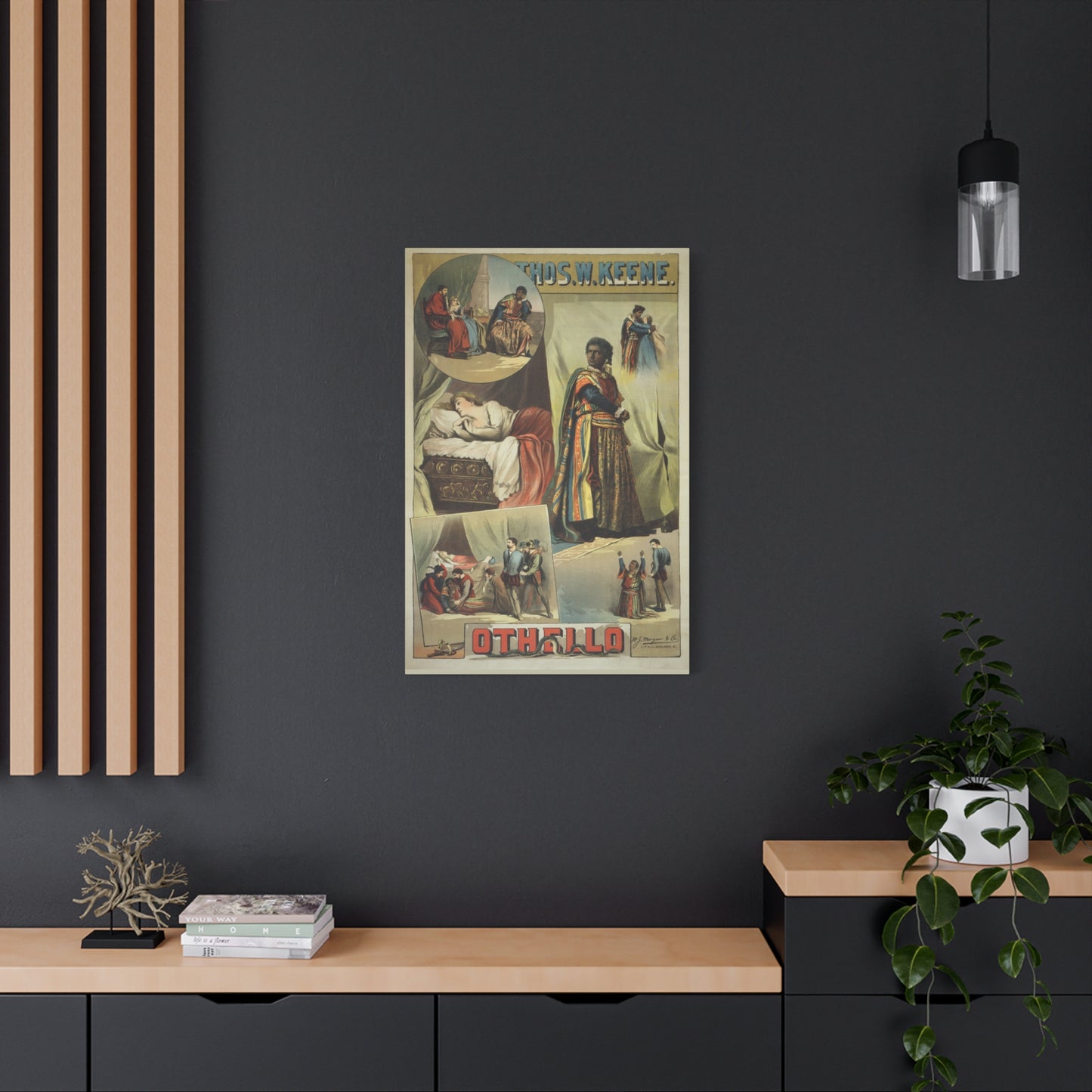 Othello Vintage Playbill Matte Canvas Wall Art