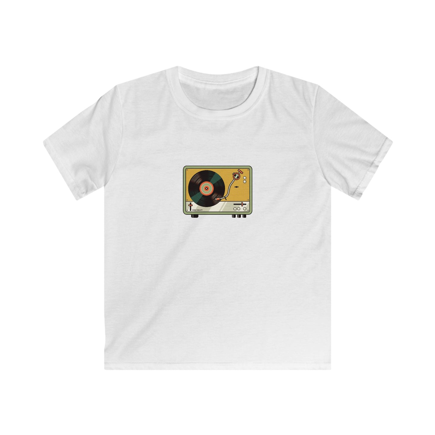 Kids Softstyle Tee - record player